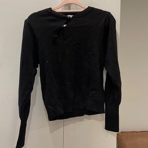 mango size M long sleeve with cutout buttons, new/never worn